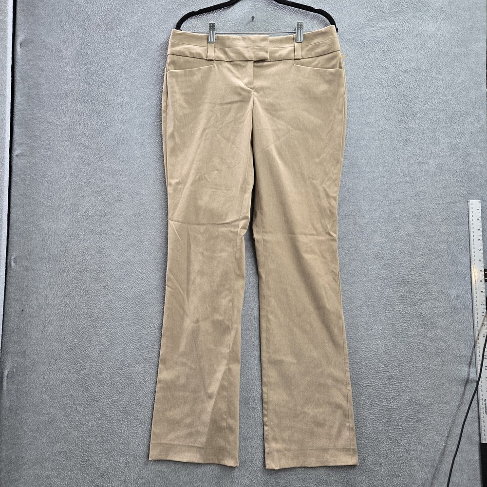 The Limited Women Pants 10‎ Brown Nylon Polyester Dress Pants Bootcut NWT